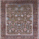 Ahgly Company Indoor Square Mid-Century Modern Area Rugs, 5' Square