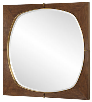 Uttermost Garonne Square Walnut Mirror