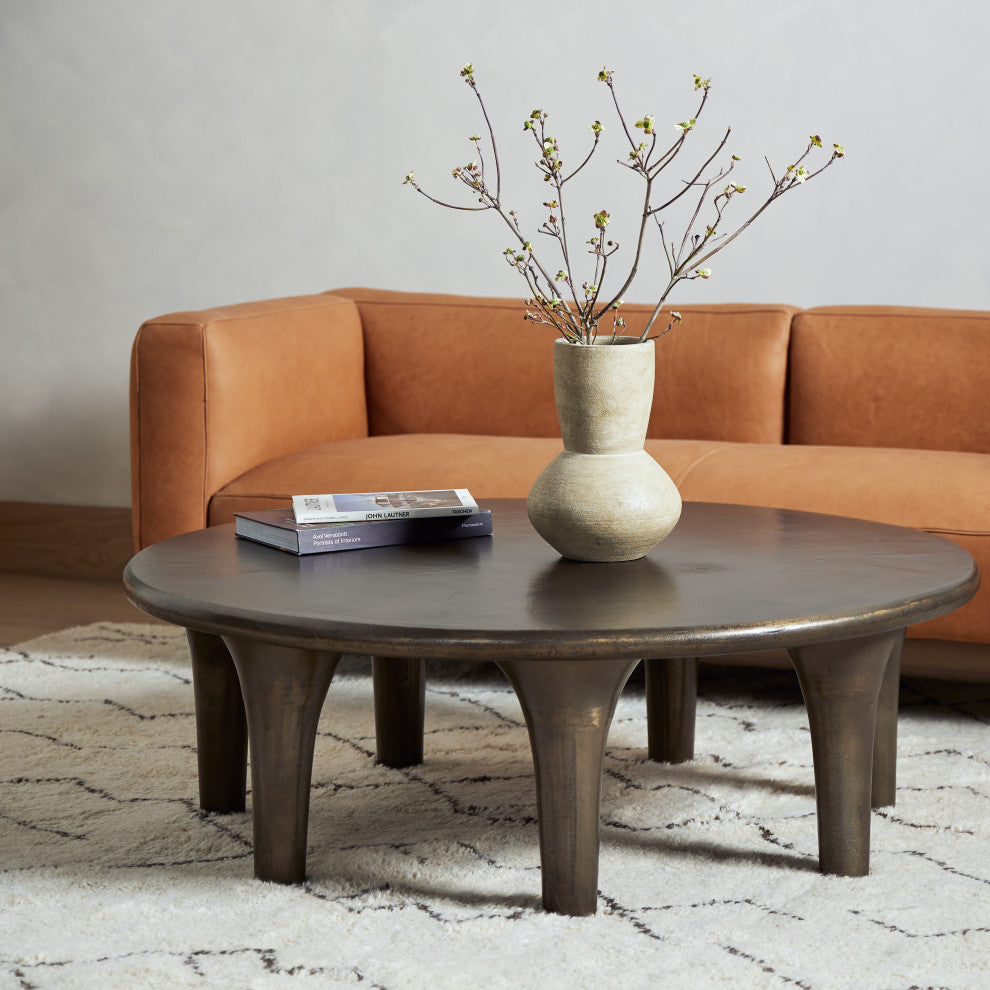 Kelden Coffee Table-Aged Bronze
