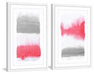 Pink and Grey Diptych, 40"x30"