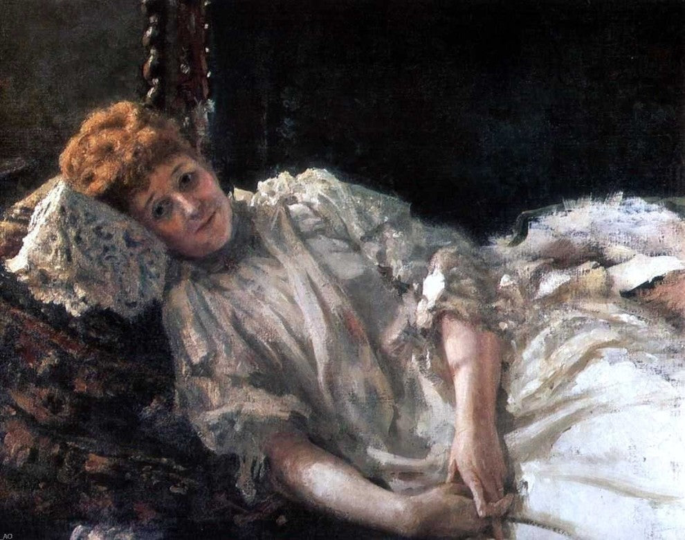 Ilia Efimovich Repin Portrait of Luiza Mersi D'arzhanto Wall Decal