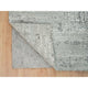 Light Gray Modern Design Natural Wool Hand Knotted Square Oriental Rug 6'2"x6'2"