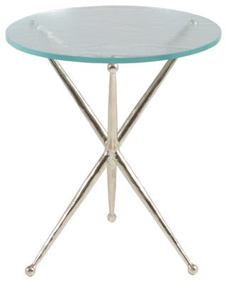 Marcus Champagne Round End Table