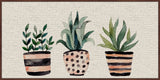 "Three Plants" Floater Framed Painting Print on Canvas, 45"x22.5"