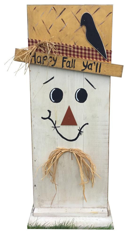 Farmhouse Double Sided Scarecrow and Snowman, Large