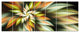 Exotic Brown Fractal Spiral Flower, Abstract Canvas Art Print, 83"x32", 7 Panels