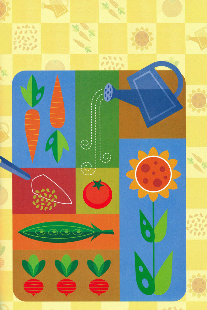 "Gardening" Painting Print on Canvas by Curtis