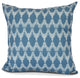 Peace 2, Geometric Print Pillow, Blue, 18" x 18"
