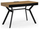 Loft Lyfe Magdalene Desk, 3 Storage Drawers, Natural/Black