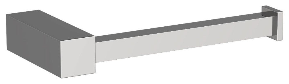 Amerock Monument Contemporary Single Post Toilet Paper Holder, Chrome