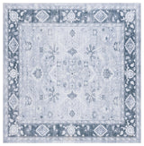 Safavieh Arizona Machine-Washable Collection ARZ118 Rug, Light Grey/Grey Green, 6' Square