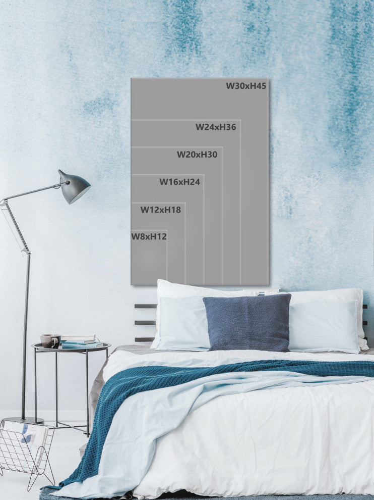 "Waves Roll" Framed Painting Print, 16x24