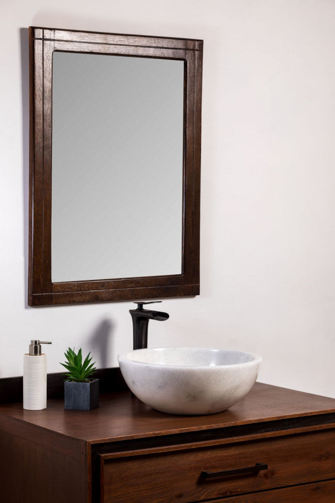 Natural Stone Vessel Bathroom Sink, Isidro Marble