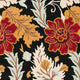 Safavieh Blossom Blm921A Floral Rug, Black/Multi, 6'0"x6'0" Round