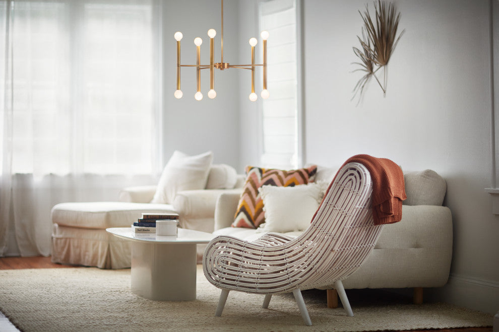 Lark Millie 24" Medium Multi-Tier Convertible Pendant, Lacquered Brass