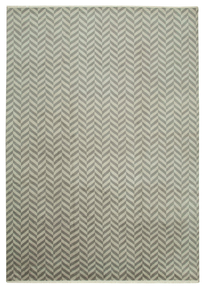 Rug N Carpet - Handmade Oriental 9' 9" x 13' 11" One-of-a-Kind Grey Oushak Rug