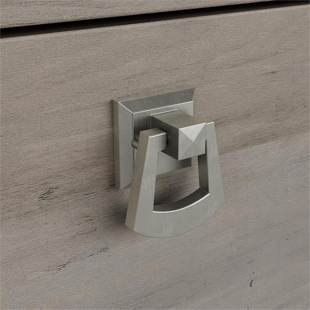 Salinas Small Computer Desk with Hutch in Driftwood Gray - Engineered Wood