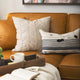 Mercana "Ivivva" 20x20 Beige Fabric Textured Decorative Pillow Cover