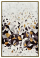 Art Deco Falling Triangles Wall Dcor - Multicolor