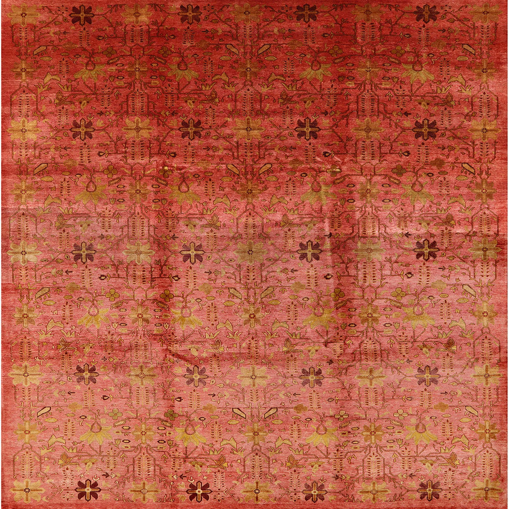 Ahgly Company Indoor Square Mid-Century Modern Area Rugs, 5' Square