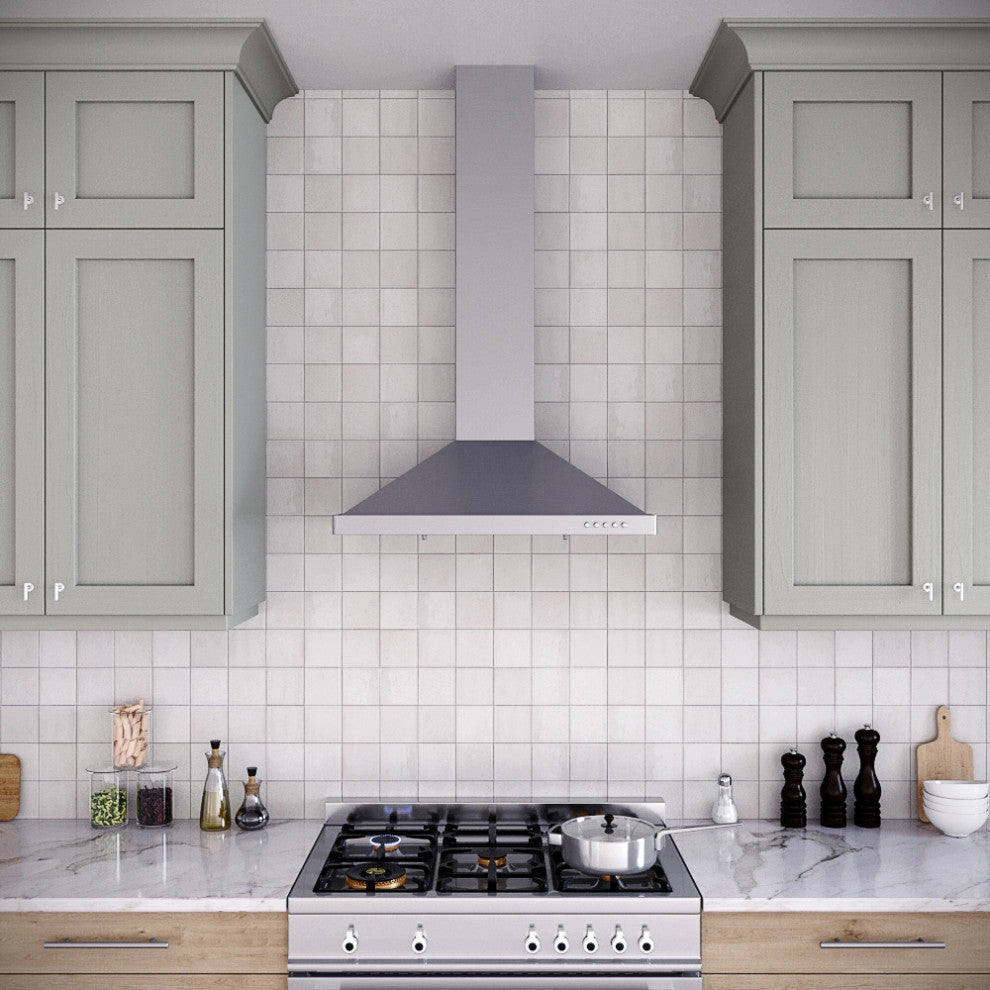 Streamline 30" Stadera Ducted Wall Mount Range Hood, Stainless Steel