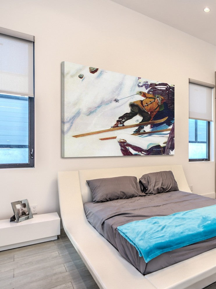 "Avalanche Rider" Painting Print on Wrapped Canvas