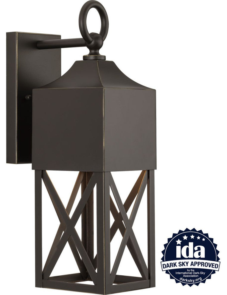 Birkdale Collection 23-1/2, 1-Light Black Dark Sky Outdoor Large Wall Lantern