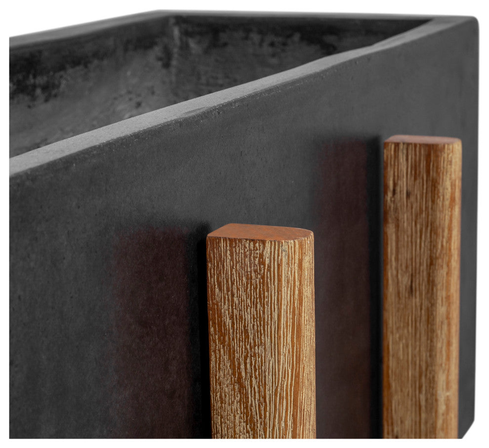 Contemporary Atlantic Rectangular Planter - Grey