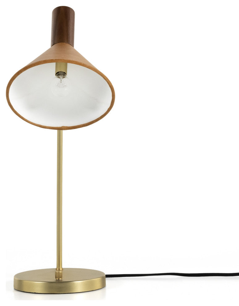 Cullen Task Lamp-Natural Walnut