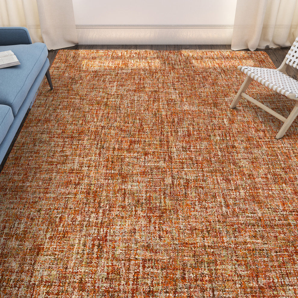 Mateo ME1 Paprika 10' x 10' Round Rug