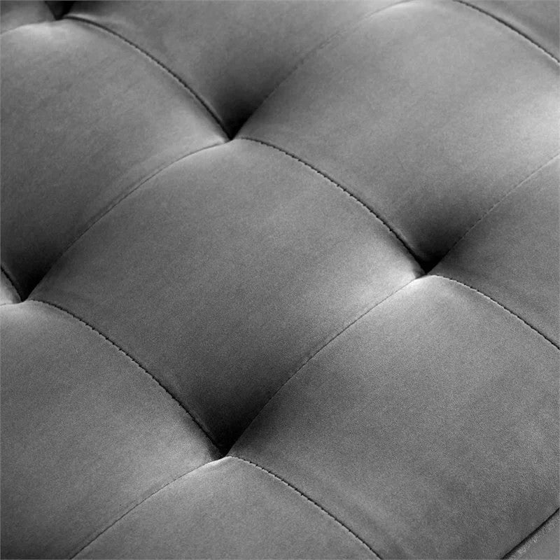 Valour Performance Velvet Sofa Gray