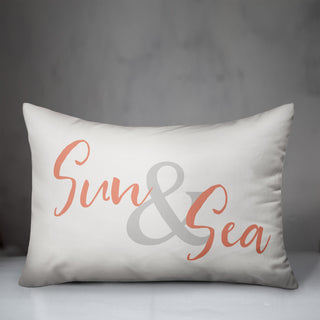 Sun And Sea Coral 14x20 Pillow