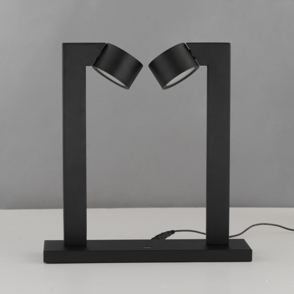 ET2 E30523 Embrace 15" Tall Spotlight Desk Lamp - Black