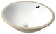 ALFI brand ABC601 White 17" Round Undermount Ceramic Sink