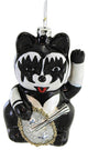 Holiday Rock Star Lucky Cat Ornament Band Waving Tongue Ban Go6604