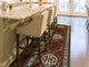 Fine Vintage Distressed Mohamet Red/Ivory Runner, 3'4x10'5