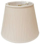 Empire Side Pleat Basic Lampshade, Beige, 10"x16"x12.5"