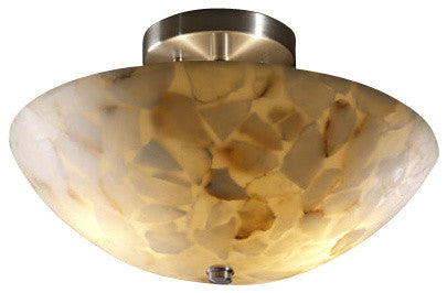 14-inch Round Semi-Flush Bowl