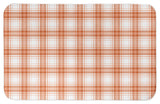 Orange Plaid 34"x21" Bath Mat