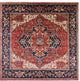 10' Square Heriz Serapi Hand Knotted Wool Rug - Q16002