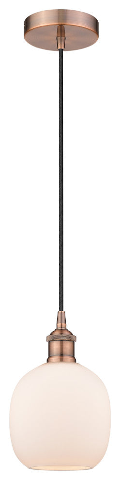 Innovations 616-1P-AC-G101 1-Light Mini Pendant, Antique Copper