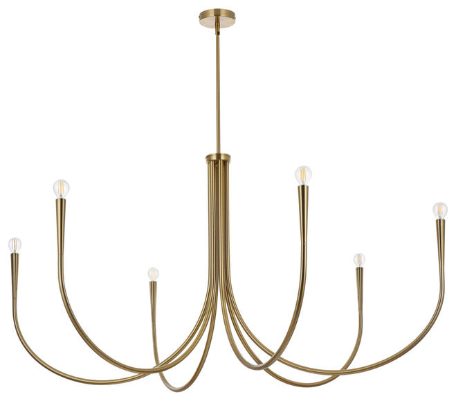 Home Living 55" Chandelier, Gold