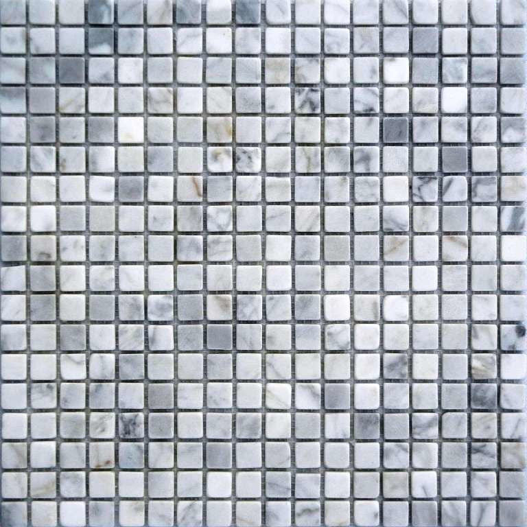 Arabescato Carrara Tumbled Tile, 30 Sq. ft., 5/8"