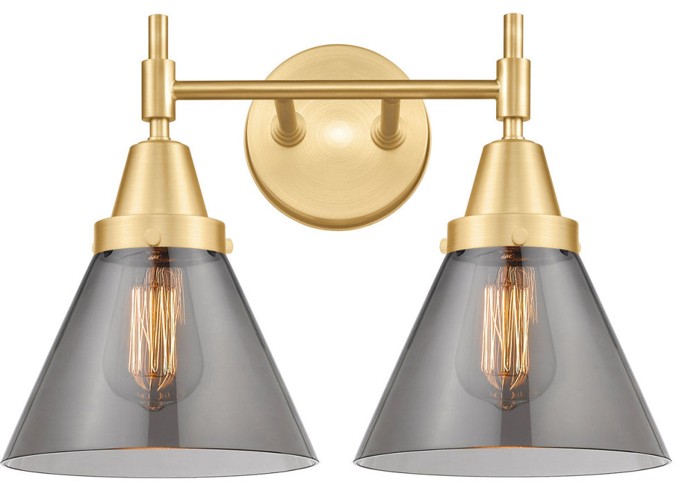 Innovations 447-2W-SG-G43-LED 2-Light Bath Vanity Light, Satin Gold