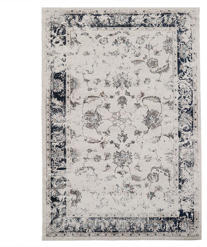 LNC Distressed Mat Stain Fade Resistant Area Rug, 6'5 X 9'