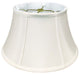 Royal Designs Shallow Drum Bell Bouillotte Lamp Shade, White, 13x19x11.25, Singl