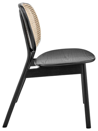 Malina Wood Dining Side Chair, Black