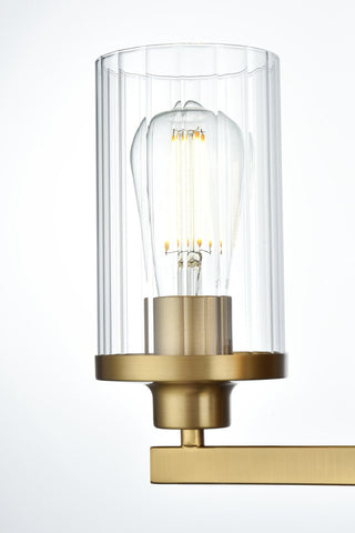 Elegant Lighting LD7316W25 Thane 4 Light 25"W Vanity Light - Satin Gold