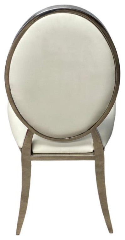 Rayen Armless Chair (set of 4 ), Chrome