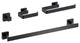 Blaze 4 Piece Bathroom Hardware Set, Matte Black